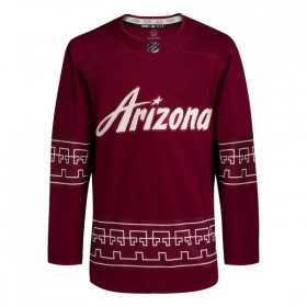 Arizona Coyotes Garnet Version Blank Adidas 2022-23 Trikot Authentic - Herren